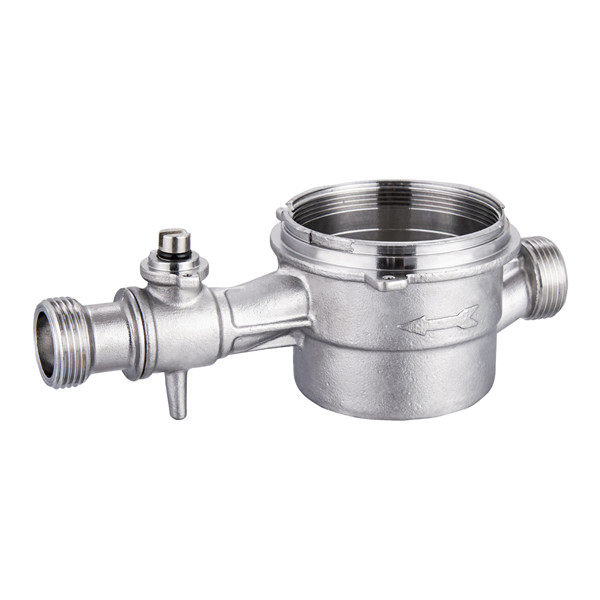 Stainless Steel water meter body with valve controlled for Drinking water system