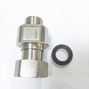 Stainless steel hydraulic spring check valve female &male thread  DN15~DN25 OEM
