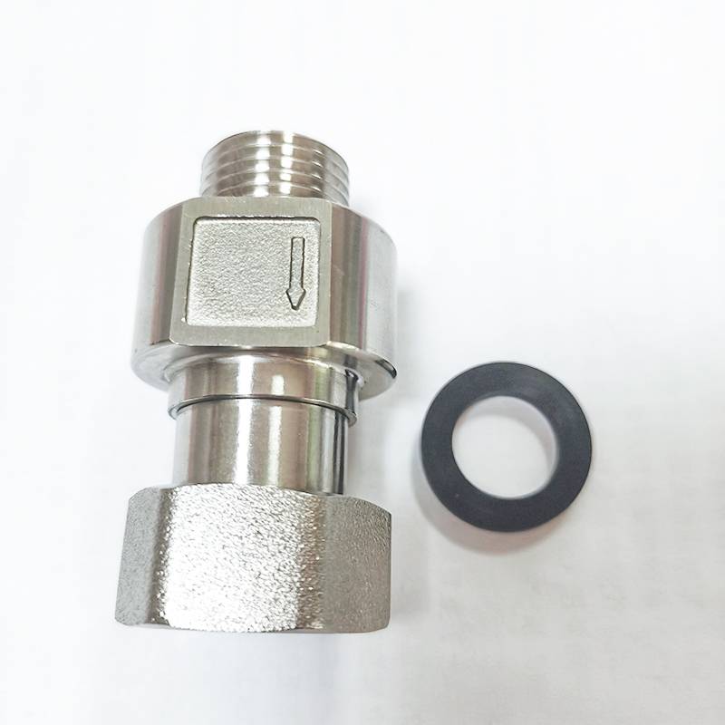 Stainless steel hydraulic spring check valve female &male thread  DN15~DN25 OEM Featured Image