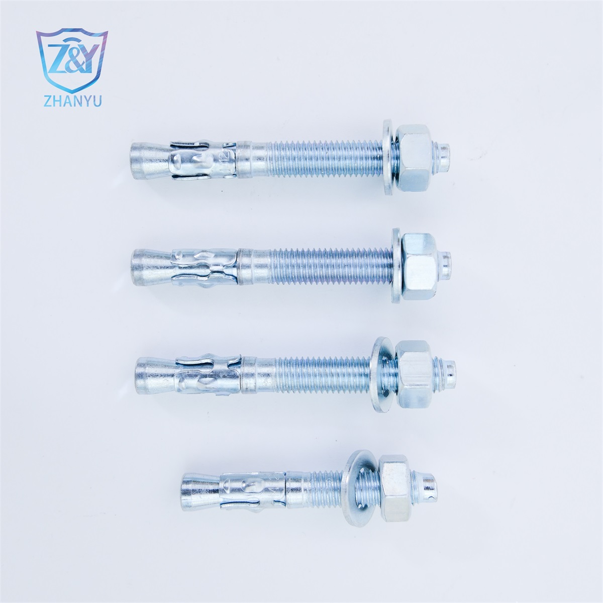 China wholesale Carbon Steel Galvanized Wedge Anchor Pricelist –  wedge anchor GB /T 22795 Expansion Screw Through Bolt and Nuts Hex Concrete Wall Hardware Wedge Anchors Bolt – Zhanyu