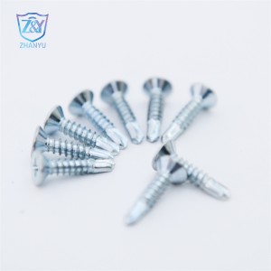 High Quality DIN7504 Stainless Steel Plain Csk Head Flat Head Drill Tail Self Drilling Screw Promotion Price Welcome to Contact