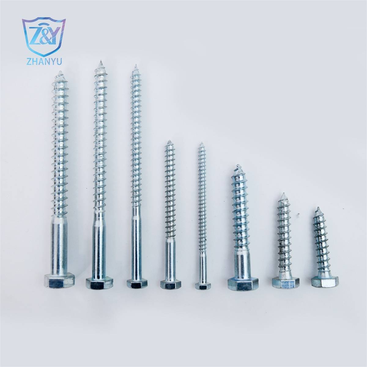 Hex Head Wooden Screws DIN571 Hexagon Wood Screws Factory Price Short Production Cycle Featured Image