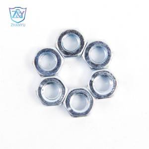 Carbon Steel Hex Nut DIN934 Hex Head Bolt and Nut Factory Galvanized