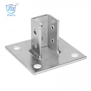 Hot Dip Steel Unistrut Channel Accessories square welding post base plate