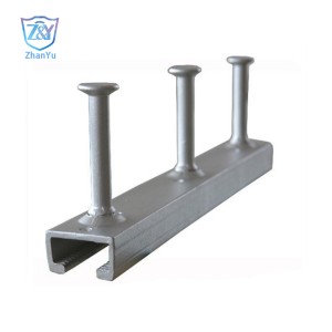 China wholesale Channel Support U Shaped Fittings Factories –  Standard hot-dip galvanized concrete embedded HAFEN channel channel steel – Zhanyu