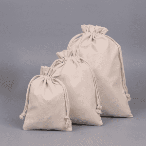 Personalized Drawstring bag natural gift storage drawstring canvas bag