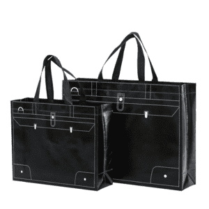 Printed Tote Bag Foldable Reusable Shopping Folding Non Woven Bag With Handle