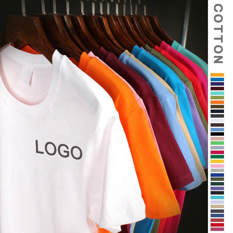 Hot sale  factory wholesale  high quality solid color t-shirs men 100% cotton t shirt