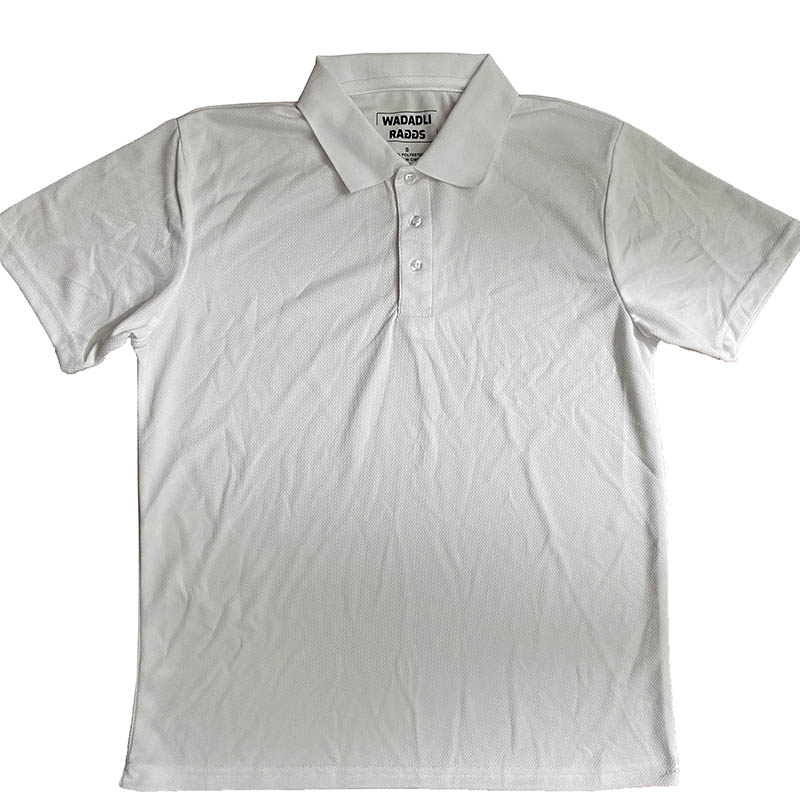 Unisex cheap breathable white polo t shirts