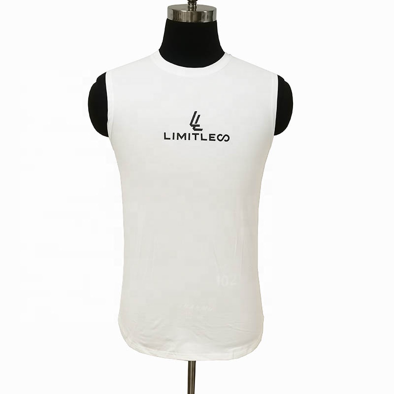 Best Selling Plus Size Tank Tops Longline Vest High Quality Cotton Spandex Waistcoat Fashion Gym Workout Tanktops