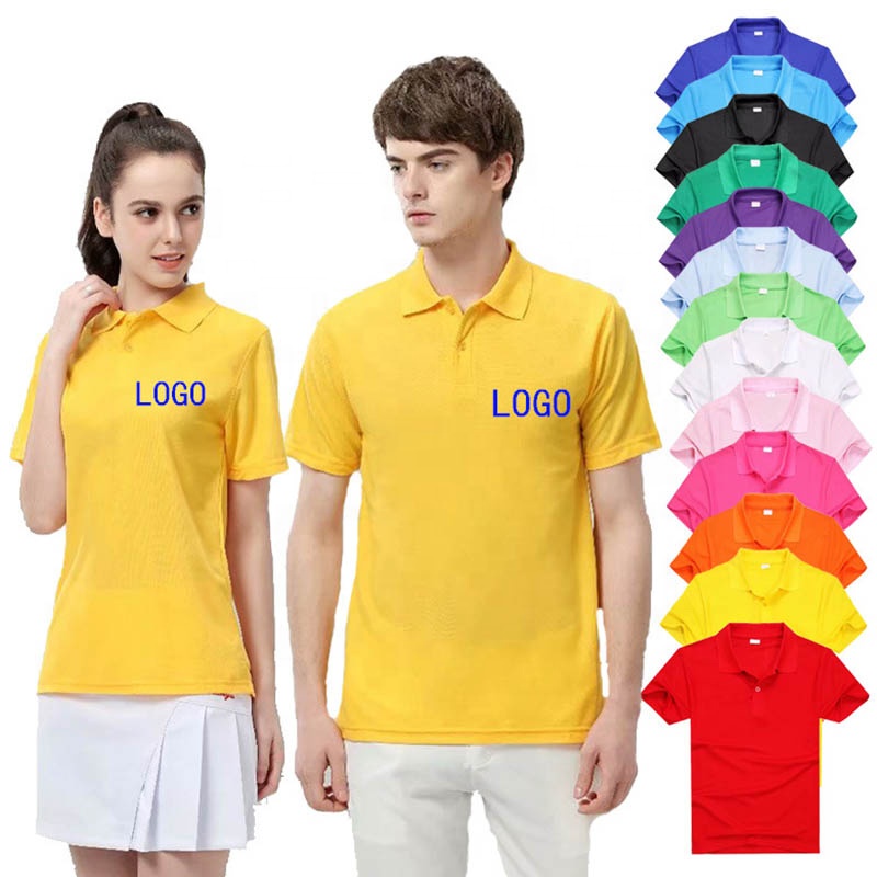 Plus Size High Quality Mercerized Cotton Polo Shirt With Custom Screen Printing Embroidery Logo USA Size 180 200 220g Polo Shirt