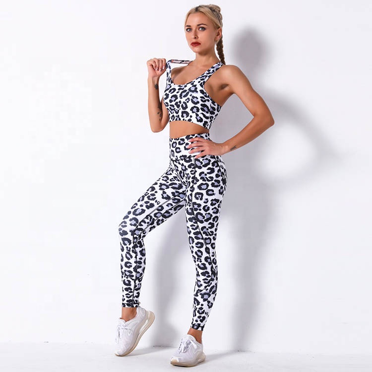 Sexy yoga sets hot sale multi color sport suits fashion summer women's gym running tank tops and leggings