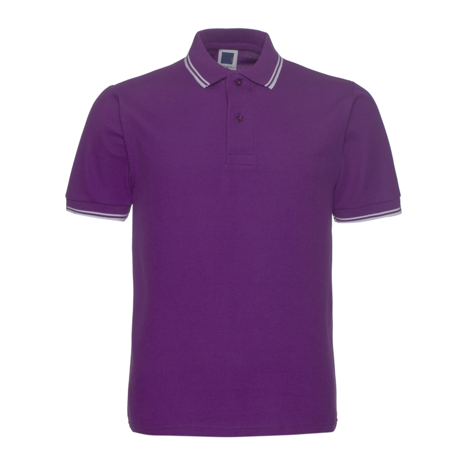 Knitting factory custom 200gsm 65% cotton 35%polyester man polo shirts with yarn dyed collar and cuff