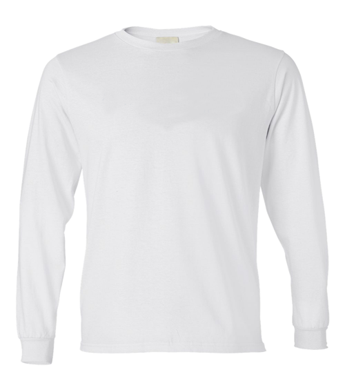white long sleeve t shirt/ blank cotton t shirt logo can be customized single jersey t shirt