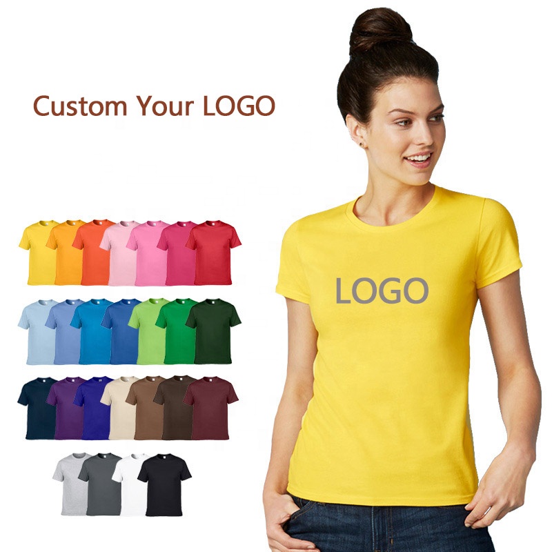 OEM Factory Wholesale High Quality Custom Cartoon Printed T Shirts For Women O Round Neck 100% Cotton Women's T-Shirts