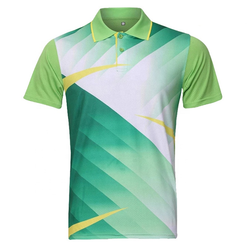Quick Dry Polo Shirt Polyester Sublimation Fashion Printed Plus Size Men's Woman's Golf T-shirts Leisure Sport Mesh Collar Shirt