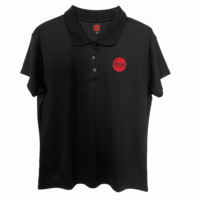 Custom branded embroidered polo shirts 100% polyester workwear short sleeve golf button t shirt with design logo