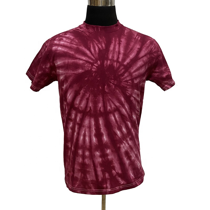 Stylish o-neck man 100% cotton tie dye t-shirts fashion summer hip hop streetwear custom your own design