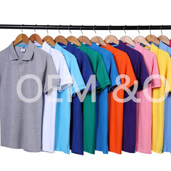 oem cotton unisex polo shirt high quality pique 200grams golf shirts anti-pilling tops custom sizes logo