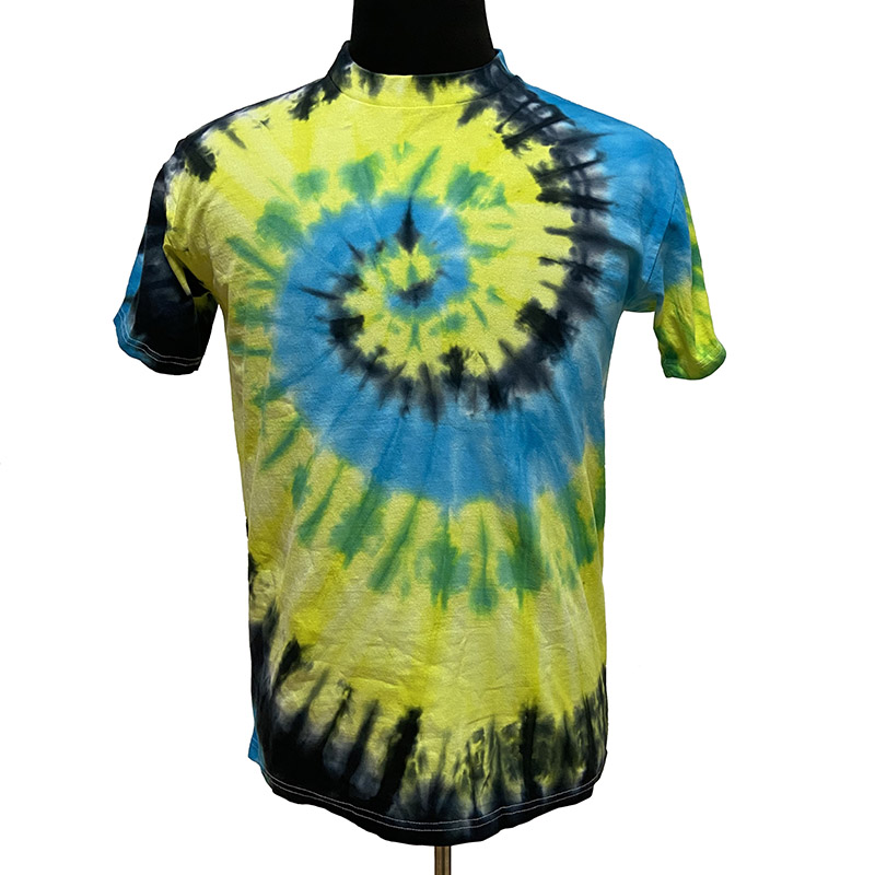 Cusaul summer men tie dye t shirts custom pattern fashion quality 100%cotton tubular round neck streetwear t-shirt
