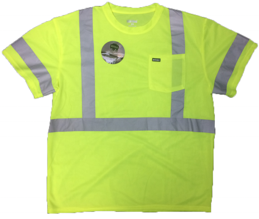 Hi Vis Safety Reflective T Shirt Neon Green Worker's Clothing Stripe Quick Dry Plus Size Men's T-shirts Custom Logo
