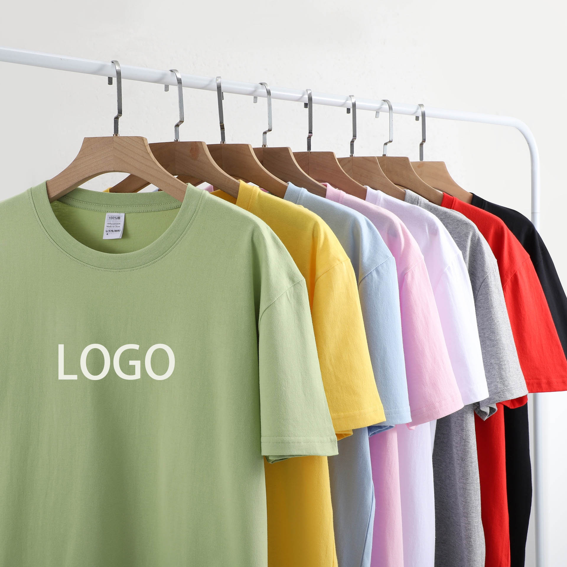 Wholesale plain bulk of unisex t shirts high quality round neck 100% cotton custom logo printing embroidery oversize t shirt