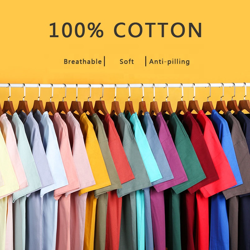 High quality 100% cotton clothes t shirt for men yellow white black red blue green hip hop 100% cotton adult plain t-shirt 2021