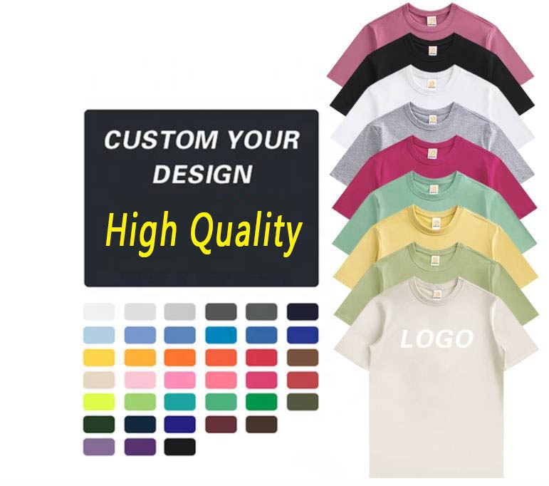 wholesale unbranded t shirts with custom your logo 100% cotton polyester cheap price promotion mens t shirts overruns
