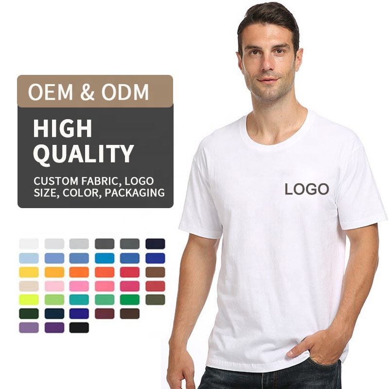 High Quality Wholesale 100% Cotton Plus Size Men’s T-Shirts Unisex Custom Silk Screen Printing Heat Transfer Designs For T Shirt