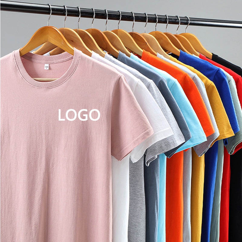 Custom design your own brand fashion men embossing t shirt for men and women high quality 100 cotton cheap t shirts