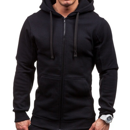 Casual zipper hoodies & sweatshirts for men male younger boy custom pullover jogging coats