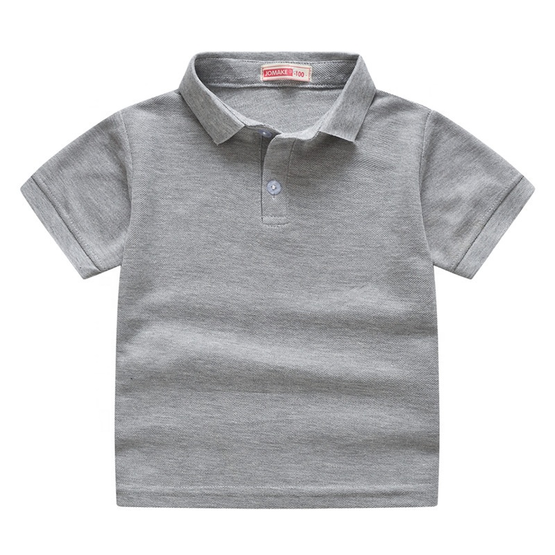 Promotion Plain Boys T-shirts&Polo Shirts Summer Kids Cotton Sport Polo T Children Short Sleeve School Uniform Golf Polo Shirts