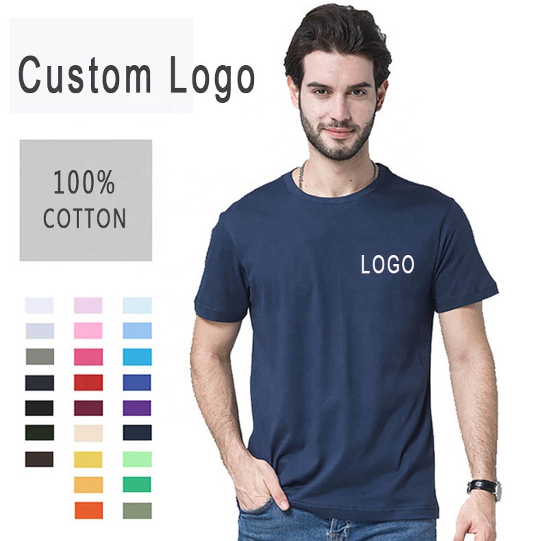 Top Quality Men T Shirt With Printing Short Sleeve Round Neck Cotton Fabric Unisex Bulk Import T Shirts From China