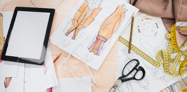 A clothing design creation process