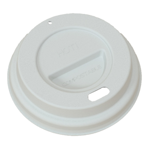 62mm Biodegradable Sugarcane Cup Lids with Sip Hole