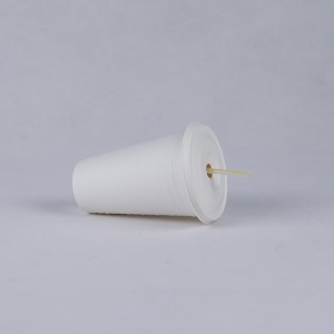 90mm sugarcane flat cold coffee cup lid