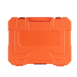 Orange color plastic tool box
