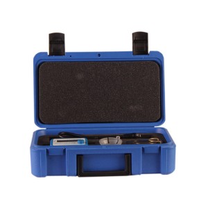 Small plastic tool case with foam