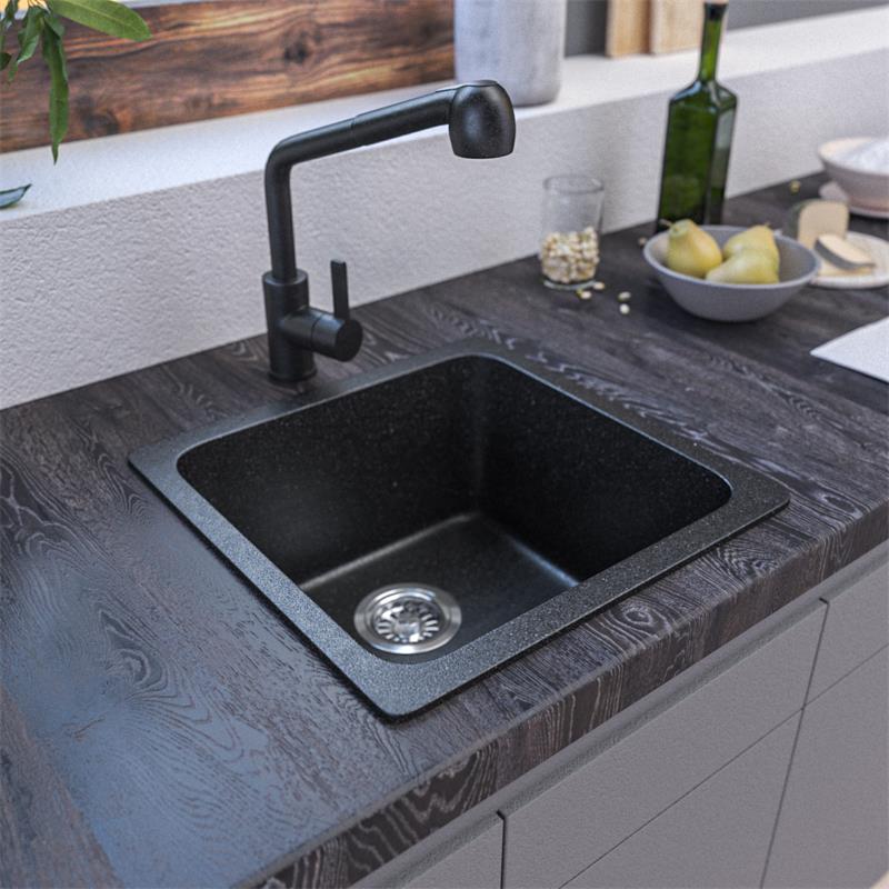 Granite Quartz Kitchen Single Bowl Undermount Sink