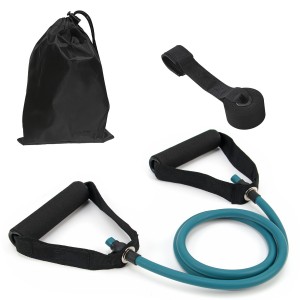 40 LBS Customized Fitness Exercise Tube Set Latex Resistance Bands Training Yoga Tubes with carabiner pull rope