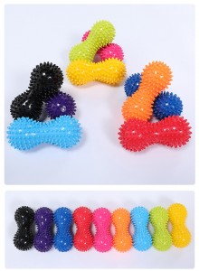 Colourful Yoga Roller PVC Spiky Peanut Massage Ball for Fitness Muscle Therapy Peanut Spiky