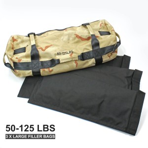 Workout Sandbag for Heavy Duty Workout Cross Training 7 Multi-positional Handles, Black