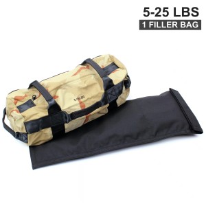 Workout Sandbag for Heavy Duty Workout Cross Training 7 Multi-positional Handles, Army Green