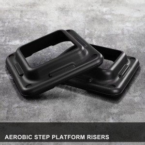 Aerobic Stepper 43” platform With 4 Risers Health Club Size Step Exercise GRAY