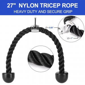 CABLE ATTACHMENT 27” TRICEP ROPE