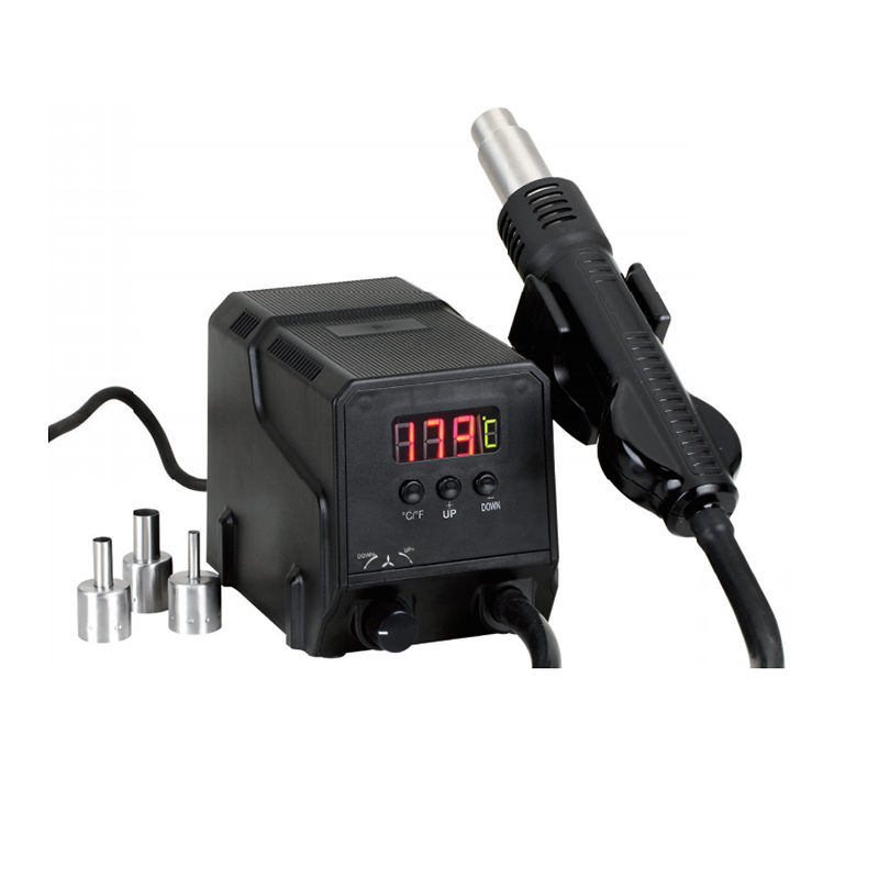 Zhongdi ZD-8908 Hot Air SMD Repair Station Black 300W 110-240V 300W Different Plugs Available 100-500℃