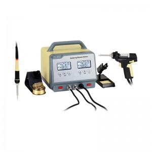 Factory source ESD Safe Soldering Station - Zhongdi ZD-8917 2 in 1 Soldering and Desoldering Station 90W, Max 350W – zhongdi