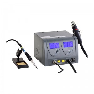 Reasonable price CE RoHS Solder Iron Station - Zhongdi ZD-912 2 in 1 Combination SMD Hot Air Rework Station – zhongdi