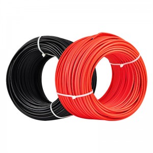 New Delivery for PV 4mm 6mm 10mm 16mm PV1-F 1X6mm2 Solar DC Cable Red Black