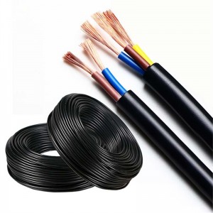wholesale price VDE Certificate H03vvh2-F 2 Core 0.75mm Multi Core Electrical Cable Wire Flexible Bare Copper Cable